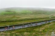 13 July 2017; A general view of the action as the race passes the Cliffs of Moher during Stage 3 of the Scott Junior Tour 2017 at the Cliffs of Moher, Co Clare. Photo by Stephen McMahon/Sportsfile
