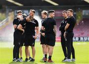 13 July 2017; Cork City players on the pitch ahead of the UEFA Europa League Second Qualifying Round First Leg match between Cork City and AEK Larnaca at Turner's Cross in Cork. Photo by Eóin Noonan/Sportsfile