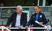 13 July 2017; Preston North End F.C. advisor Peter Ridsdale, left, and Preston North End F.C manager Alex Neil before the UEFA Europa League Second Qualifying Round First Leg match between Cork City and AEK Larnaca at Turner's Cross in Cork. Photo by Eóin Noonan/Sportsfile