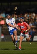 13 July 2017; Patrick Curran of Waterford in action against Paul Leopold of Cork during the Bord Gais Energy Munster GAA Hurling Under 21 Championship Semi-Final match between Waterford and Cork at Walsh Park in Waterford. Photo by Ray McManus/Sportsfile