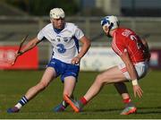 13 July 2017; Shane Bennett of Waterford in action against Sean O'Donoghue of Cork during the Bord Gais Energy Munster GAA Hurling Under 21 Championship Semi-Final match between Waterford and Cork at Walsh Park in Waterford. Photo by Ray McManus/Sportsfile