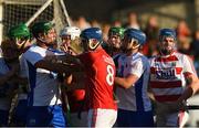 13 July 2017; Waterford and Cork players jostle each other during the first half of the Bord Gais Energy Munster GAA Hurling Under 21 Championship Semi-Final match between Waterford and Cork at Walsh Park in Waterford. Photo by Ray McManus/Sportsfile