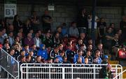 13 July 2017; Players from Preston North End F.C. watch on during the UEFA Europa League Second Qualifying Round First Leg match between Cork City and AEK Larnaca at Turner's Cross in Cork. Photo by Eóin Noonan/Sportsfile