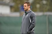 12 March 2012; Ireland's Tommy Bowe looks on during squad training ahead of their side's RBS Six Nations Rugby Championship game against England on Saturday. Ireland Rugby Squad Training, Carton House, Maynooth, Co. Kildare. Picture credit: Barry Cregg / SPORTSFILE