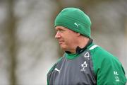 12 March 2012; Ireland head coach Declan Kidney looks on during squad training ahead of their side's RBS Six Nations Rugby Championship game against England on Saturday. Ireland Rugby Squad Training, Carton House, Maynooth, Co. Kildare. Picture credit: Barry Cregg / SPORTSFILE