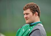 12 March 2012; Ireland's Donnacha Ryan looks on during squad training ahead of their side's RBS Six Nations Rugby Championship game against England on Saturday. Ireland Rugby Squad Training, Carton House, Maynooth, Co. Kildare. Picture credit: Barry Cregg / SPORTSFILE
