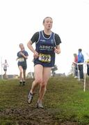 10 March 2012; Aine Kinsella, Abbey CC, Waterford, in action during the Senior Girls 2500m race at the Aviva All-Ireland Schools' Cross Country 2012. St Mary’s College, Galway. Picture credit: Diarmuid Greene / SPORTSFILE