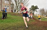 10 March 2012; Luke Dinsmore, Colraine A.I., Co. Antrim, in action during the Junior Boys 3500m race at the Aviva All-Ireland Schools' Cross Country 2012. St Mary’s College, Galway. Picture credit: Diarmuid Greene / SPORTSFILE