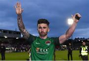 13 July 2017; Sean Maguire of Cork City acknowledges the supporters after his last home game for the club after the UEFA Europa League Second Qualifying Round First Leg match between Cork City and AEK Larnaca at Turner's Cross in Cork. Photo by Eóin Noonan/Sportsfile