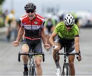 14 July 2017; Ronan Tuomey of Tarrant Skoda Munster team after winning Stage 4 of the Scott Junior Tour 2017 at the Wild Atlantic Way, Co Clare. Photo by Stephen McMahon/Sportsfile