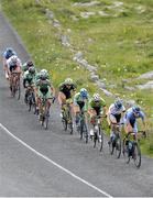 14 July 2017; A general view of the action as the race passes through the Burren during Stage 4 of the Scott Junior Tour 2017 at the Wild Atlantic Way, Co Clare. Photo by Stephen McMahon/Sportsfile