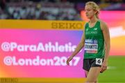 14 July 2017; Greta Streimikyte of Ireland competing in the 1500m Women's Final during the 2017 Para Athletics World Championships at the Olympic Stadium in London. Photo by Luc Percival/Sportsfile