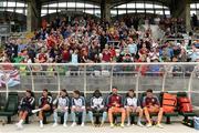 14 July 2017; The Burnley dug-out and supporters before the Friendly match between Shamrock Rovers XI and Burnley at Tallaght Stadium in Tallaght, Co Dublin. Photo by Piaras Ó Mídheach/Sportsfile