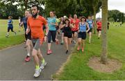 15 July 2017; parkrun Ireland in partnership with Vhi, added their 65th event on Saturday, July 15th, with the introduction of the Fairview parkrun. parkruns take place over a 5km course weekly, are free to enter and are open to all ages and abilities, providing a fun and safe environment to enjoy exercise. To register for a parkrun near you visit www.parkrun.ie. New registrants should select their chosen event as their home location. You will then receive a personal barcode which acts as your free entry to any parkrun event worldwide. Pictured are runners during the Fairview parkrun. Photo by Piaras Ó Mídheach/Sportsfile