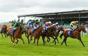 15 July 2017; Severus, right, with Pat Smullen up, on their way to winning the K Club handicap during Day 1 of the Darley Irish Oaks Weekend at the Curragh in Kildare. Photo by Eóin Noonan/Sportsfile