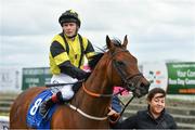 15 July 2017; Severus, with Pat Smullen up, entering the parade ring after winning the K Club handicap during Day 1 of the Darley Irish Oaks Weekend at the Curragh in Kildare. Photo by Eóin Noonan/Sportsfile