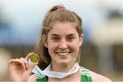 15 July 2017; Kate O'Connor of St Vincents SS Dundalk, Co Louth, with her winners medal for the Girls Javelin event during the SIAB T&F Championships at Morton Stadium in Santry, Co. Dublin. Photo by Piaras Ó Mídheach/Sportsfile