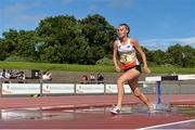15 July 2017; Elise Thorner of Millfield, Somerset, representing England, on her way to winning the Girls 1500m steeplechase event during the SIAB T&F Championships at Morton Stadium in Santry, Co. Dublin. Photo by Piaras Ó Mídheach/Sportsfile