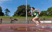 15 July 2017; Alannah Neff of Carrigaline CS, Co Cork, representing Ireland, during the Girls 1500m steeplechase event during the SIAB T&F Championships at Morton Stadium in Santry, Co. Dublin. Photo by Piaras Ó Mídheach/Sportsfile