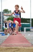 15 July 2017; Chelsea Lee of Mountmellick A.C., Co. Offaly, competing in the U12 Girl's Long Jump event during the AAI Juvenile B Championships & Juvenile Relays in Tullamore, Co Offaly. Photo by Barry Cregg/Sportsfile