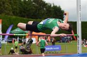 15 July 2017; Graham Dooley of Templemore A.C., Co. Tipperary, competing in the U12 Girl's Long Jump event during the AAI Juvenile B Championships & Juvenile Relays in Tullamore, Co Offaly. Photo by Barry Cregg/Sportsfile
