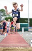 15 July 2017; Abbie Dorney of Belgooly A.C., Co. Cork, competing in the U12 Girl's Long Jump event during the AAI Juvenile B Championships & Juvenile Relays in Tullamore, Co Offaly. Photo by Barry Cregg/Sportsfile