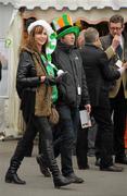 15 March 2012; Richard Stearn and Dee Crowe, from Blackrock, Co. Dublin, in attendance at the Cheltenham Festival. Cheltenham Racing Festival, Prestbury Park, Cheltenham, England. Picture credit: Brendan Moran / SPORTSFILE