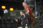 16 March 2012; Gary Twigg, Shamrock Rovers, in action against Dan Murray, Cork City. Airtricity League Premier Division, Cork City v Shamrock Rovers, Turner's Cross, Cork. Picture credit: Diarmuid Greene / SPORTSFILE