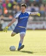15 July 2017; Monaghan goalkeeper Rory Beggan scores a point during the GAA Football All-Ireland Senior Championship Round 3B match between Carlow and Monaghan at Netwatch Cullen Park in Carlow. Photo by David Maher/Sportsfile