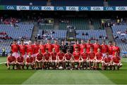 16 July 2017; Louth squad before the Electric Ireland Leinster GAA Football Minor Championship Final match between Dublin and Louth at Croke Park in Dublin. Photo by Ray McManus/Sportsfile