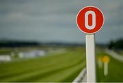 16 July 2017; A general view of the finishing post ahead of the first race during Day 2 of the Darley Irish Oaks Weekend at the Curragh in Kildare. Photo by Cody Glenn/Sportsfile