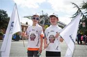 16 July 2017; Kildare supporters, Patrick O'Shea, left, aged 9, and Greg O'Shea, right, aged 7, from Castledermot, Co. Kildare, ahead of the Leinster GAA Football Senior Championship Final match between Dublin and Kildare at Croke Park in Dublin. Photo by Seb Daly/Sportsfile