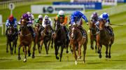 16 July 2017; Dawn Delivers, third from right, with Kevin Manning up, on their way to winning the Irish Stallion Farms EBF Fillies Maiden during Day 2 of the Darley Irish Oaks Weekend at the Curragh in Kildare. Photo by Cody Glenn/Sportsfile
