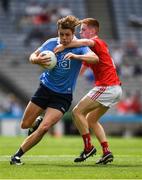 16 July 2017; Donal Ryan of Dublin in action against James O’Reilly of Louth during the Electric Ireland Leinster GAA Football Minor Championship Final match between Dublin and Louth at Croke Park in Dublin. Photo by Ray McManus/Sportsfile