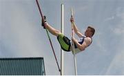 16 July 2017; Kevin Halpin, Lusk AC, in action during the Boy's Under 17 Pole Vault  event, during the AAI Juvenile Championships Day 3 in Tullamore, Co Offaly. Photo by Tomás Greally/Sportsfile