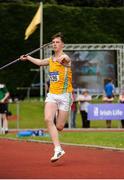 16 July 2017; Conor Cusack, Lake District Athletics, Co.Mayo, competing in the Boy's Under 16 Javelin event where he set a new championship record of 63.04m, during the AAI Juvenile Championships Day 3 in Tullamore, Co Offaly. Photo by Tomás Greally/Sportsfile