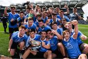 16 July 2017; The Dublin minor players celebrate with The Murray Cup after Electric Ireland Leinster GAA Football Minor Championship Final match between Dublin and Louth at Croke Park in Dublin. Photo by Ray McManus/Sportsfile