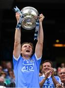 16 July 2017; Donal Ryan of Dublin lifts The Murray Cup after Electric Ireland Leinster GAA Football Minor Championship Final match between Dublin and Louth at Croke Park in Dublin. Photo by Ray McManus/Sportsfile