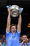 16 July 2017; Donal Ryan of Dublin lifts The Murray Cup after Electric Ireland Leinster GAA Football Minor Championship Final match between Dublin and Louth at Croke Park in Dublin. Photo by Ray McManus/Sportsfile