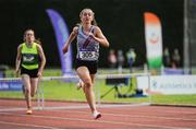 16 July 2017; Laura Gallagher, DSD AC, in action during the Girl's Under 15 250m Hurdles event, during the AAI Juvenile Championships Day 3 in Tullamore, Co Offaly. Photo by Tomás Greally/Sportsfile