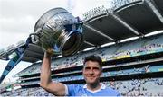 16 July 2017; Bernard Brogan of Dublin celebrates with The Delaney Cup after the Leinster GAA Football Senior Championship Final match between Dublin and Kildare at Croke Park in Dublin. Photo by Piaras Ó Mídheach/Sportsfile