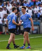 16 July 2017; Jack McCaffrey and Eric Lowdes of Dublin congratulate each other after the Leinster GAA Football Senior Championship Final match between Dublin and Kildare at Croke Park in Dublin. Photo by Ray McManus/Sportsfile