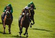 16 July 2017; Kamali, with Donnacha O'Brien up, race ahead of Muniza, with Pat Smullen up, who finished second, on their way to winning the Curragh 'Where Champions Are Made' Fillies Maiden during Day 2 of the Darley Irish Oaks Weekend at the Curragh in Kildare. Photo by Cody Glenn/Sportsfile