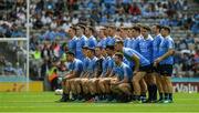 16 July 2017; The dublin players pose for the traditional pre game team pictire ahead of the Leinster GAA Football Senior Championship Final match between Dublin and Kildare at Croke Park in Dublin. Photo by Ray McManus/Sportsfile