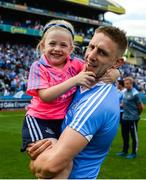 16 July 2017; Eoghan O'Gara of Dublin and his daughter Ella following the Leinster GAA Football Senior Championship Final match between Dublin and Kildare at Croke Park in Dublin. Photo by Seb Daly/Sportsfile