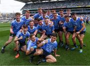 16 July 2017; Dublin players celebrate after the Electric Ireland Leinster GAA Football Minor Championship Final match between Dublin and Louth at Croke Park in Dublin. Photo by Ray McManus/Sportsfile