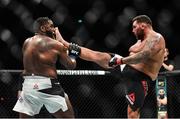 16 July 2017; James Mulheron, right, in action against Justin Willis during their heavyweight bout at UFC Fight Night Glasgow in the SSE Hydro Arena in Glasgow. Photo by Ramsey Cardy/Sportsfile