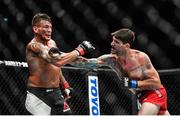 16 July 2017; Jack Marshman in action against Ryan Janes during their middleweight bout at UFC Fight Night Glasgow in the SSE Hydro Arena in Glasgow. Photo by Ramsey Cardy/Sportsfile