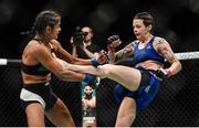 16 July 2017; Joanne Calderwood, right, in action against Cynthia Calvillo during their strawweight bout at UFC Fight Night Glasgow in the SSE Hydro Arena in Glasgow. Photo by Ramsey Cardy/Sportsfile