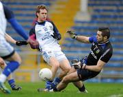 11 March 2012; Niall Smith, Cavan, in action against Matthew O'Donnell, Tipperary. Allianz Football League Division 4, Round 4, Tipperary v Cavan, Semple Stadium, Thurles, Co. Tipperary. Picture credit: Brian Lawless / SPORTSFILE